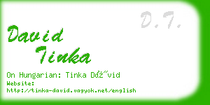david tinka business card